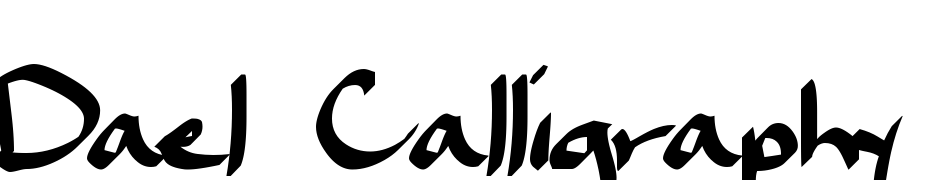 Dael Calligraphy cкачати шрифт безкоштовно